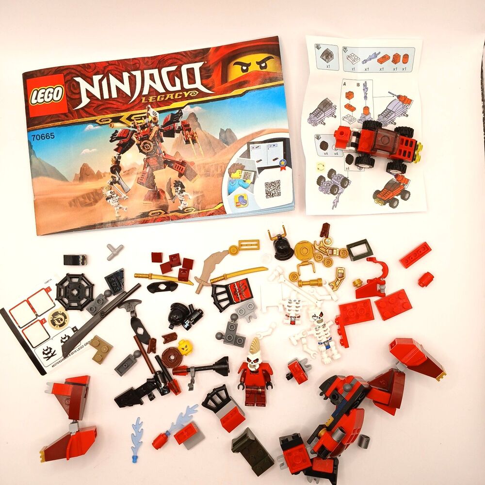 Lego Ninjago 70665 The Samurai Mech Set Incomplete w/ Instructions & Figs